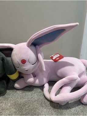 Pokémon ESPEON Sleeping Plush Jazwares 2026 18" NWTs NEW